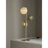MADE.COM Brass/Green Ombre Globe Table Lamp