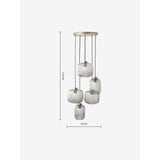 MADE.COM Grey Briz Ceiling Cluster Light