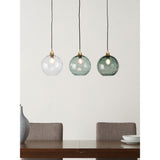 MADE.COM Blue Ilaria 3 Light Linear Pendant Bar Ceiling Light