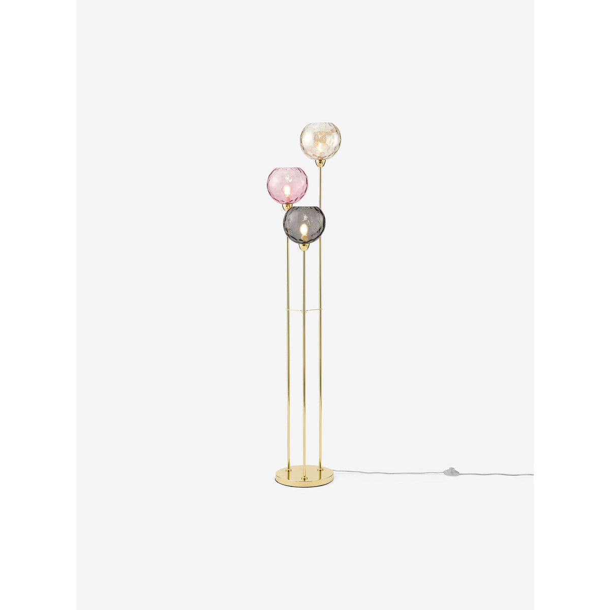 MADE.COM Light Pink Ilaria Floor Lamp