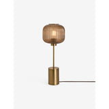 MADE.COM Amber Brown Large Briz Table Lamp