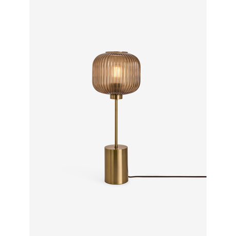 MADE.COM Amber Brown Large Briz Table Lamp