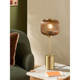 MADE.COM Amber Brown Large Briz Table Lamp