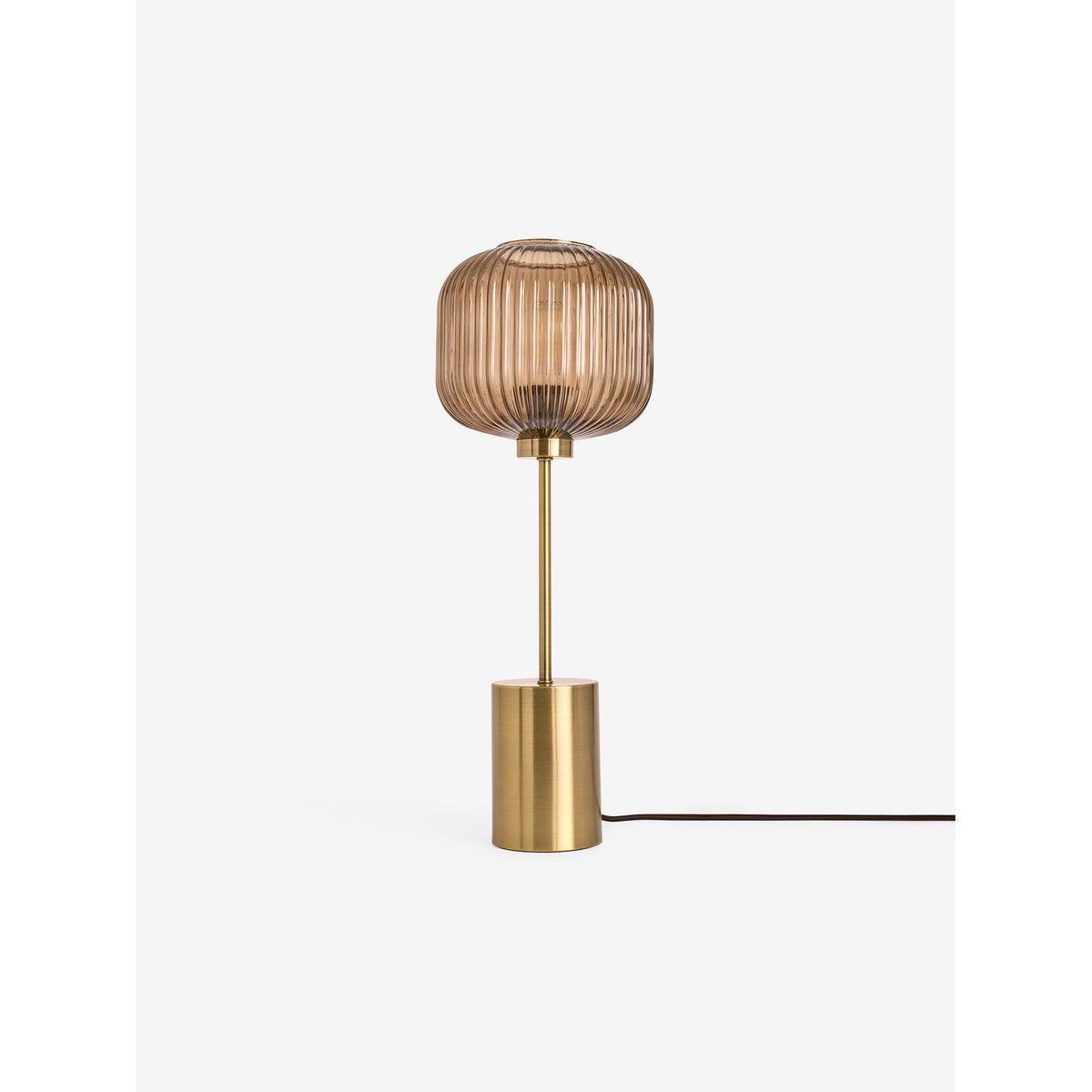MADE.COM Amber Brown Large Briz Table Lamp