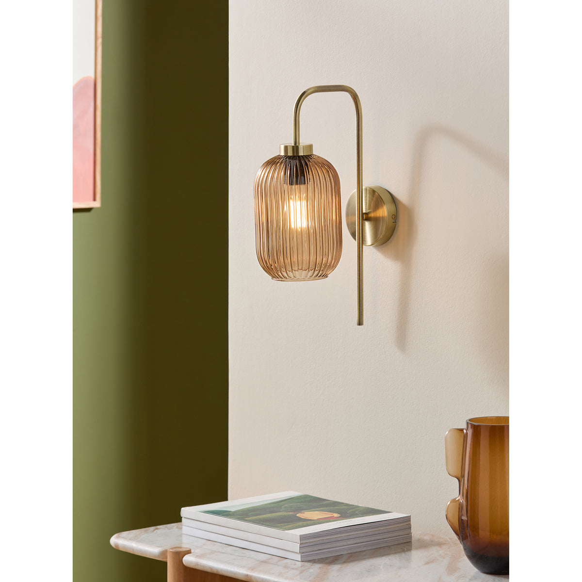MADE.COM Brown Briz Wall Lamp