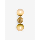 MADE.COM Brass/Green Ombre Globe Wall Light