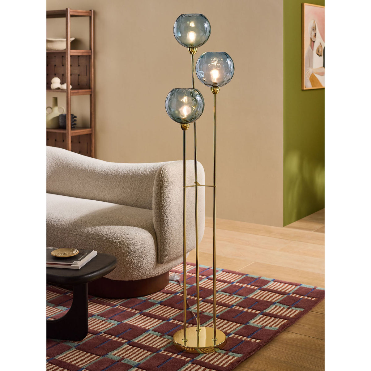 MADE.COM Blue Ilaria Floor Lamp