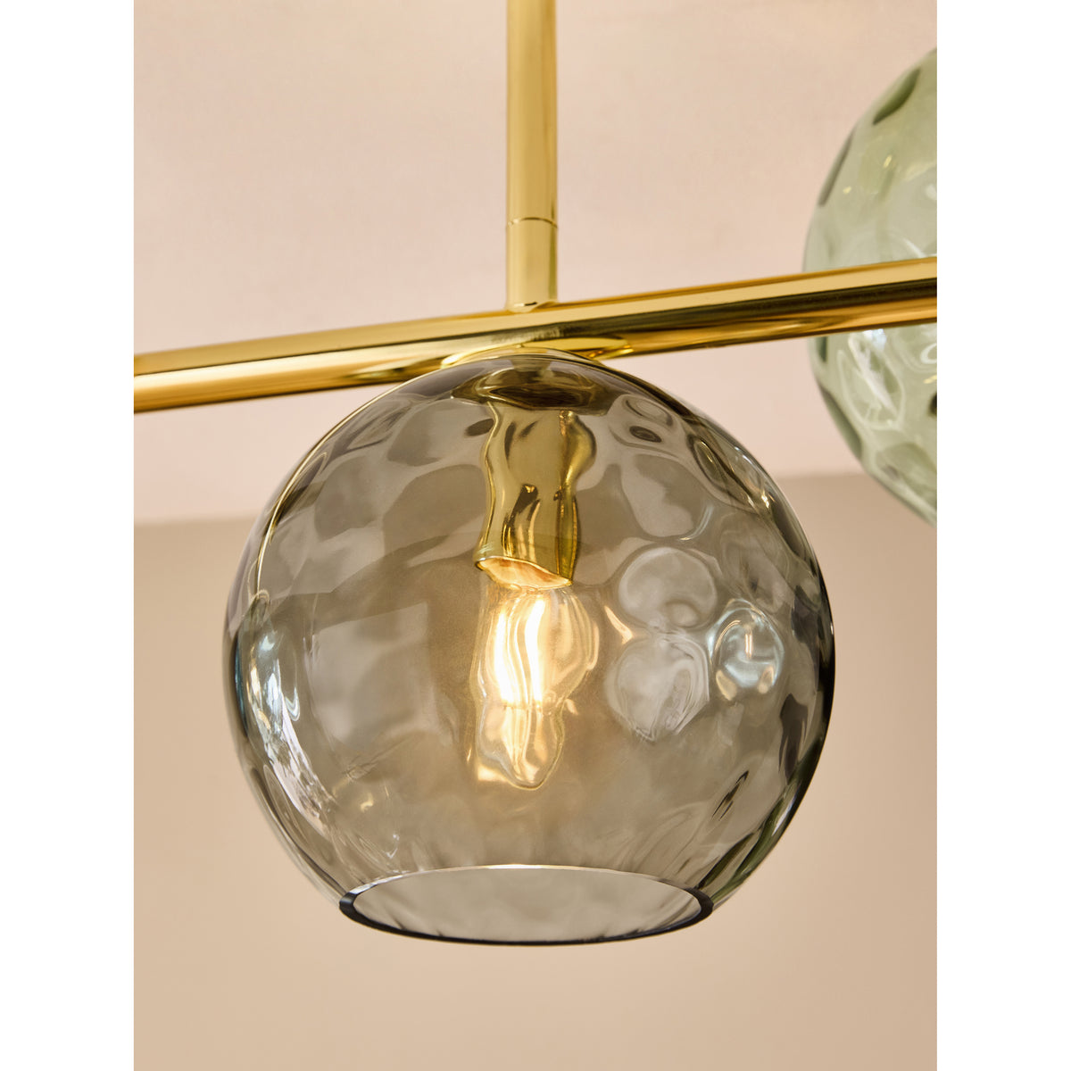 MADE.COM Brass Ilaria 5 Light Flush Ceiling Light