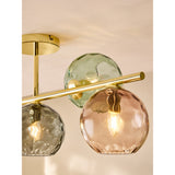MADE.COM Brass Ilaria 5 Light Flush Ceiling Light