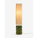 MADE.COM Green/Ecru Nell Ceramic Floor Light