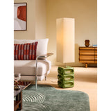 MADE.COM Green/Ecru Nell Ceramic Floor Light