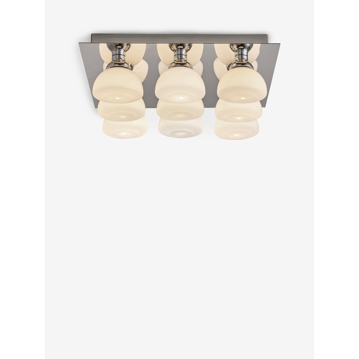 MADE.COM Chrome Monroe Flush Fitting Ceiling Light