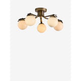 MADE.COM Brass Palla 5 Light Flush Fitting Ceiling Light