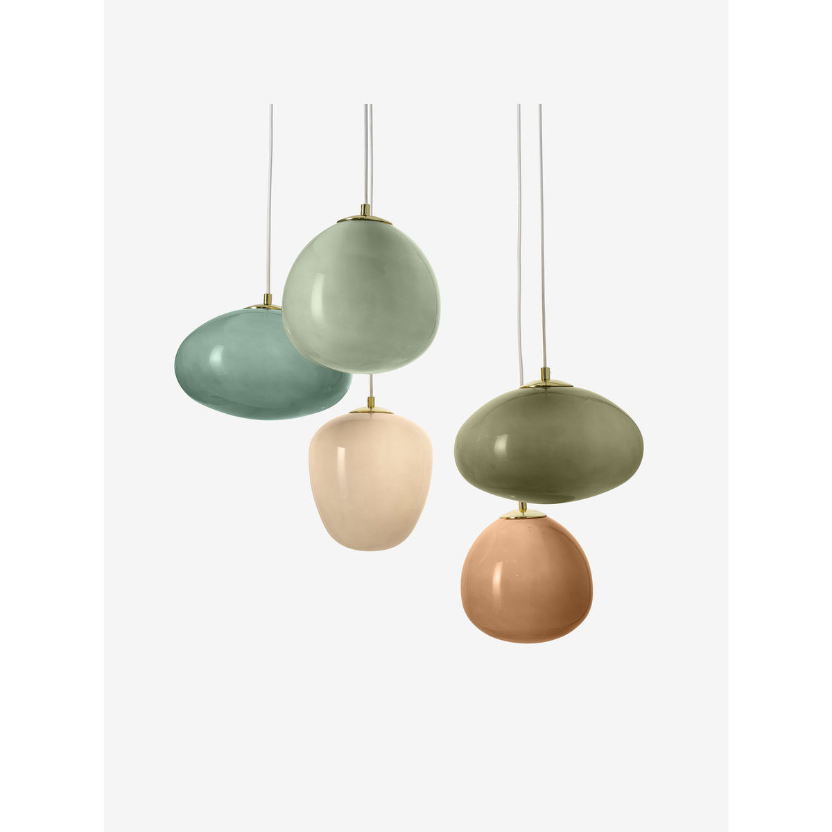 MADE.COM Green Adrianne Diner Cluster Ceiling Light