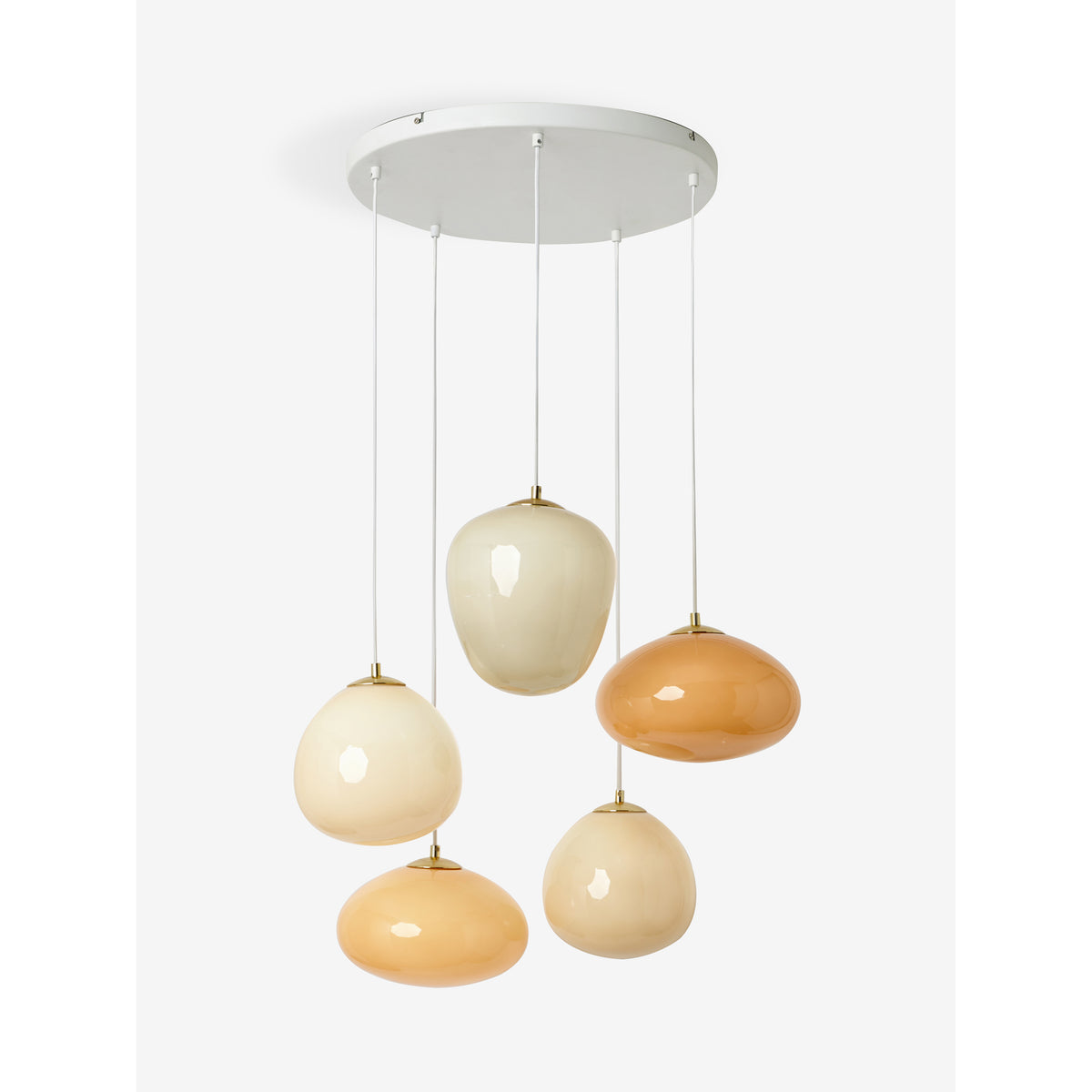 MADE.COM Pink Adrianne Diner Cluster Ceiling Light