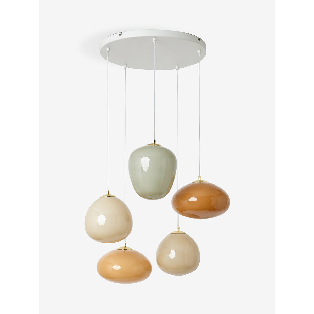MADE.COM Pink Adrianne Diner Cluster Ceiling Light