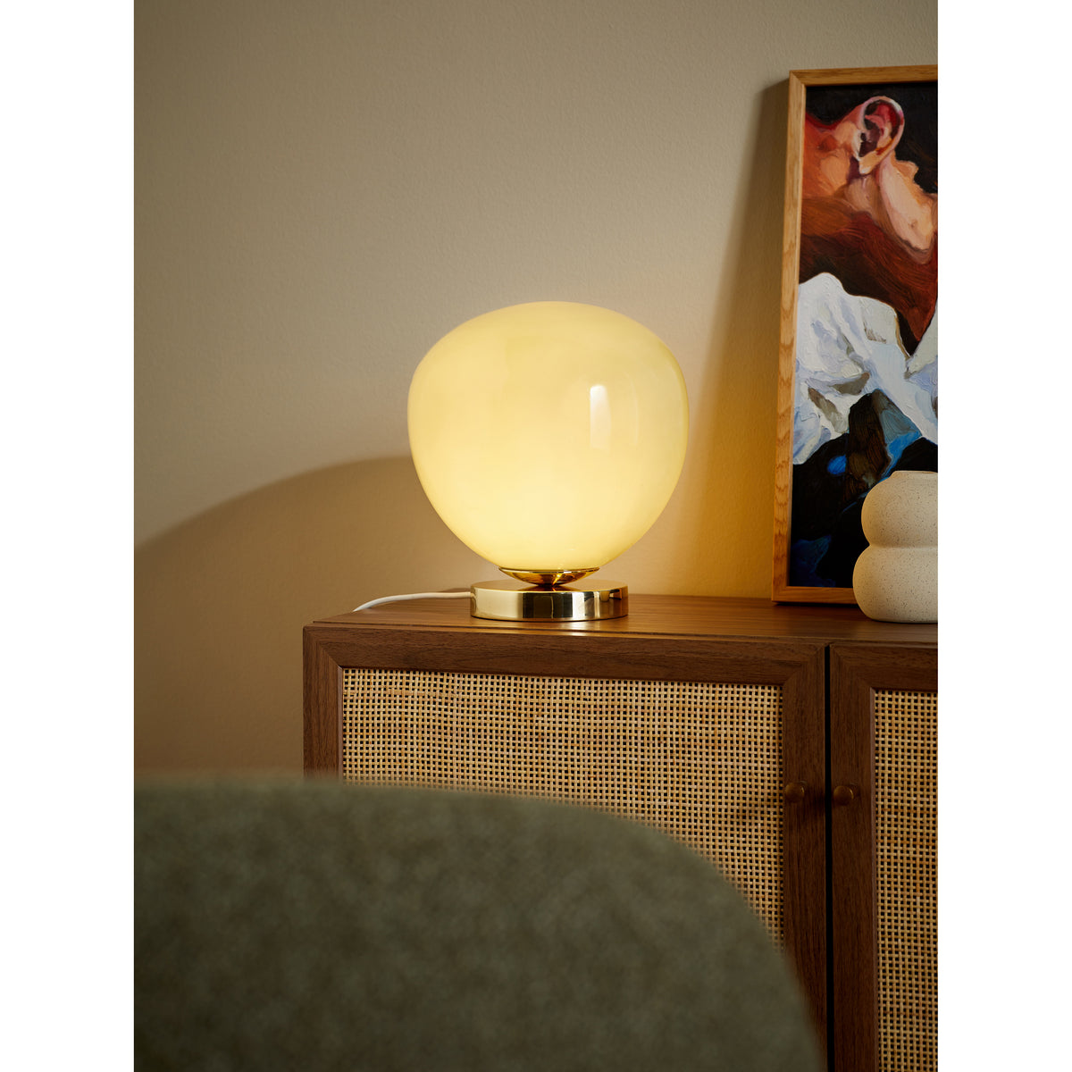 MADE.COM Green Adrianne Table Lamp