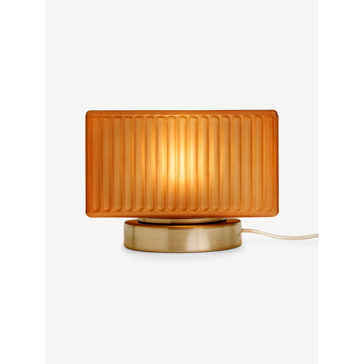 MADE.COM Amber Brown/Silver Alma Table Lamp