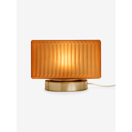 MADE.COM Amber Brown/Silver Alma Table Lamp