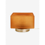 MADE.COM Amber Brown/Silver Alma Table Lamp