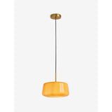 MADE.COM Amber Orange Camilo Pendant Light