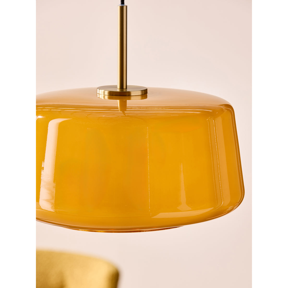 MADE.COM Amber Orange Camilo Pendant Light