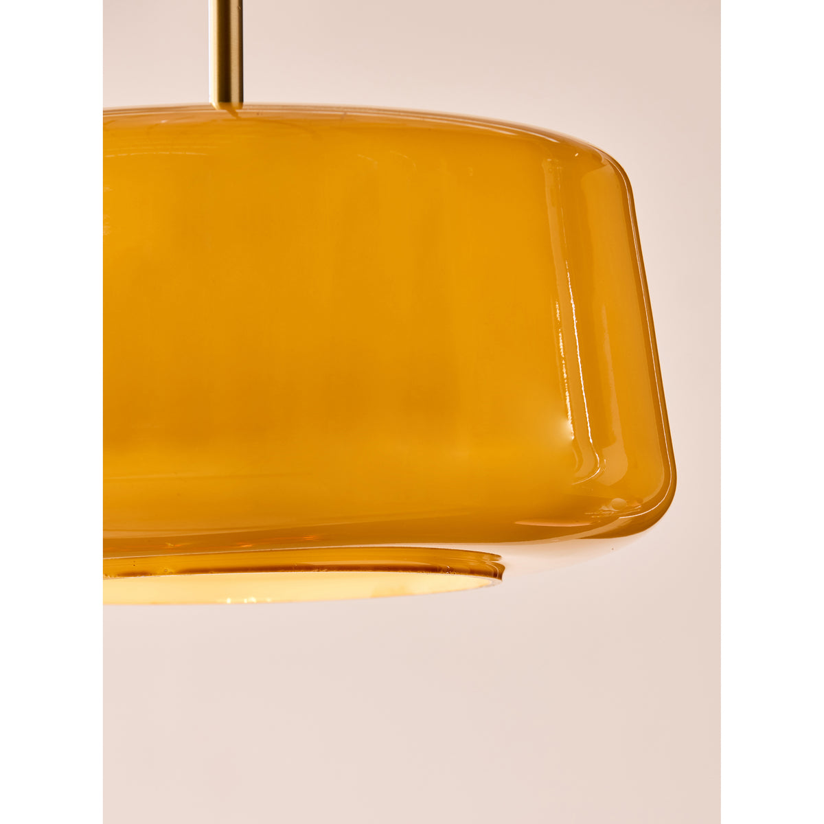 MADE.COM Amber Orange Camilo Pendant Light