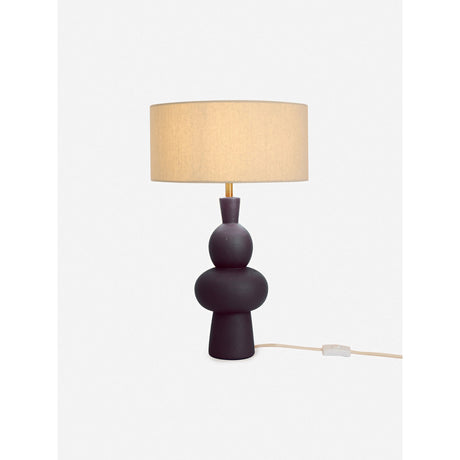 MADE.COM Black Freyja Ceramic Table Lamp
