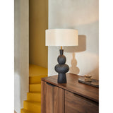 MADE.COM Black Freyja Ceramic Table Lamp