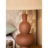 MADE.COM Brown Freyja Ceramic Table Lamp