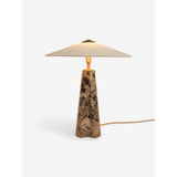 MADE.COM Black/Brown Heath Marble Table Lamp