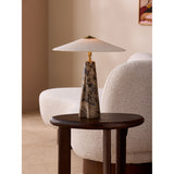 MADE.COM Black/Brown Heath Marble Table Lamp
