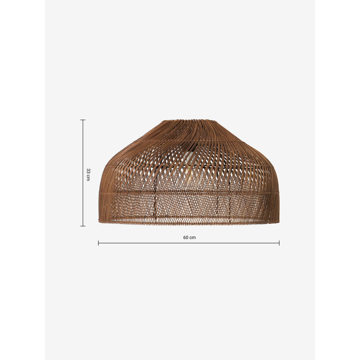 MADE.COM Dark Rattan Java Large Lamp Shade