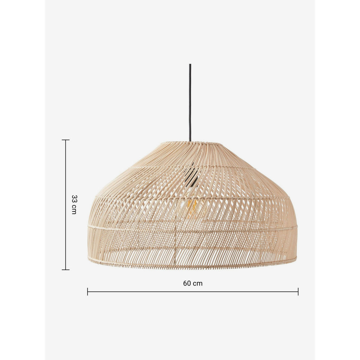 MADE.COM Natural Rattan Java Large Lamp Shade