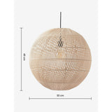 MADE.COM Natural Rattan Java Round Lamp Shade