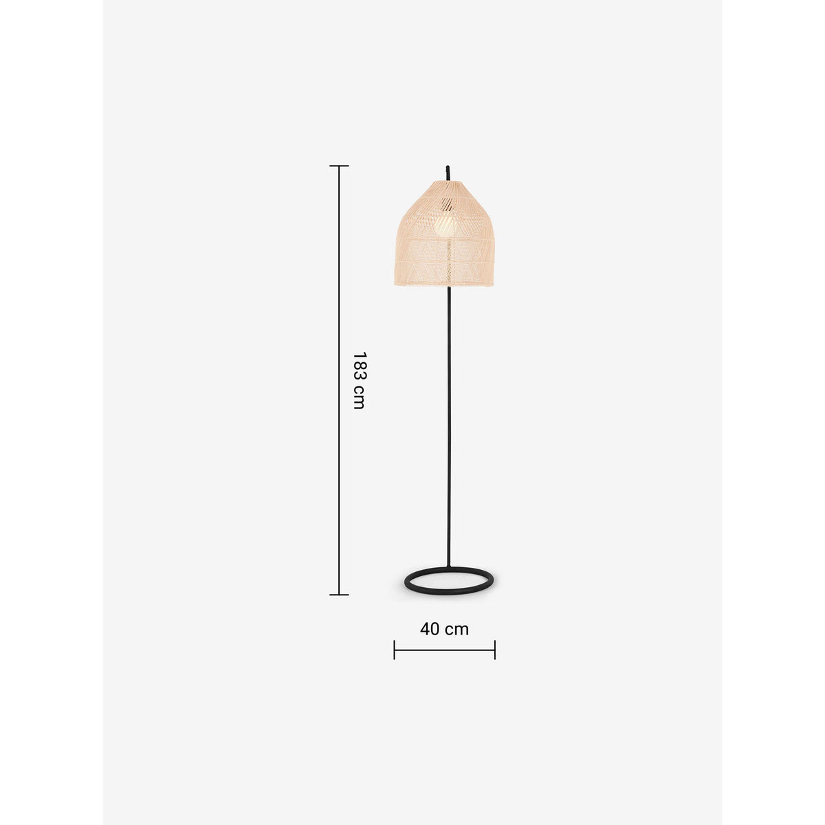 MADE.COM Natural Java Floor Lamp