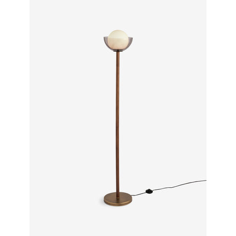 MADE.COM Dark Wood Layla Floor Lamp