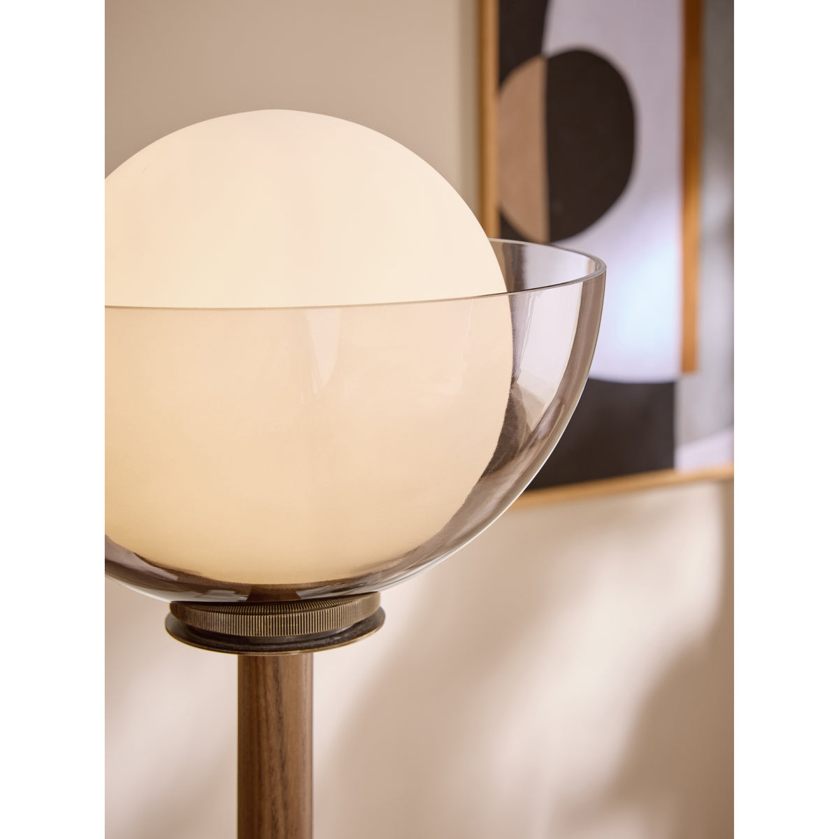 MADE.COM Dark Wood Layla Floor Lamp