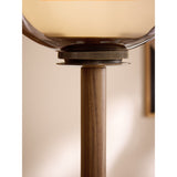 MADE.COM Dark Wood Layla Floor Lamp