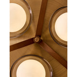 MADE.COM Brown Layla 3 Flush Light