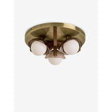 MADE.COM Brown Layla 3 Flush Light