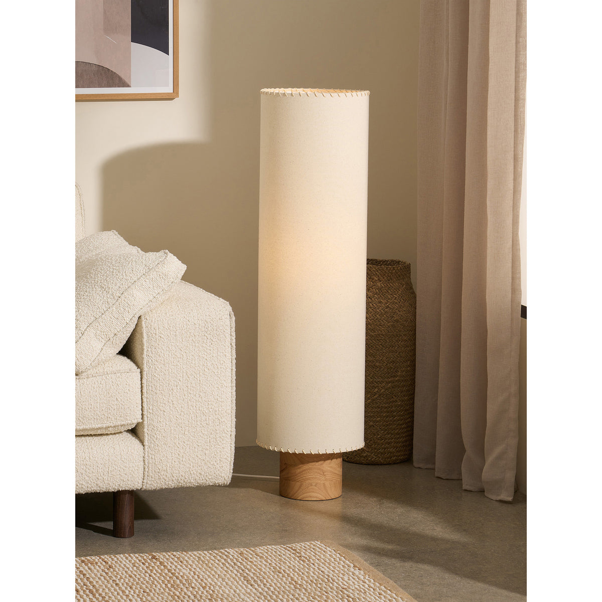MADE.COM Natural Neutra Floor Lamp