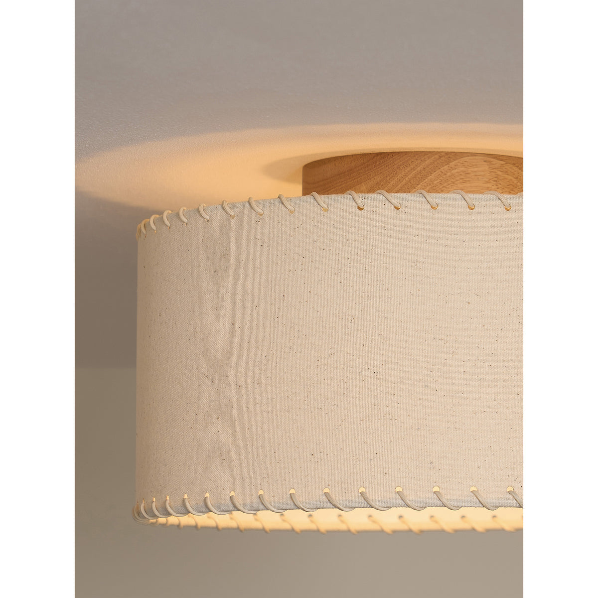 MADE.COM Natural/Wood Neutra Flush Light
