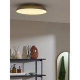 MADE.COM Brass Nura Flush Bathroom Ceiling Light