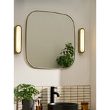 MADE.COM Brass Nura Flush Bathroom Wall Light