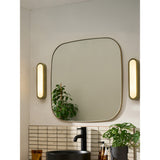 MADE.COM Brass Nura Flush Bathroom Wall Light