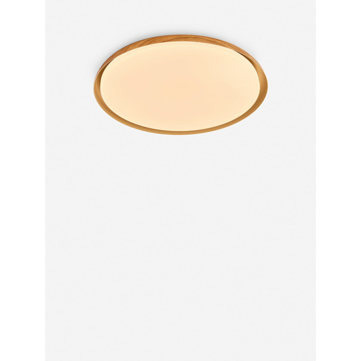 MADE.COM Wood Effect Nura Flush Bathroom Ceiling Light