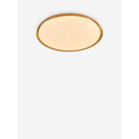 MADE.COM Wood Effect Nura Flush Bathroom Ceiling Light