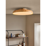 MADE.COM Wood Effect Nura Flush Bathroom Ceiling Light