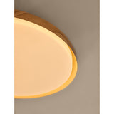 MADE.COM Wood Effect Nura Flush Bathroom Ceiling Light